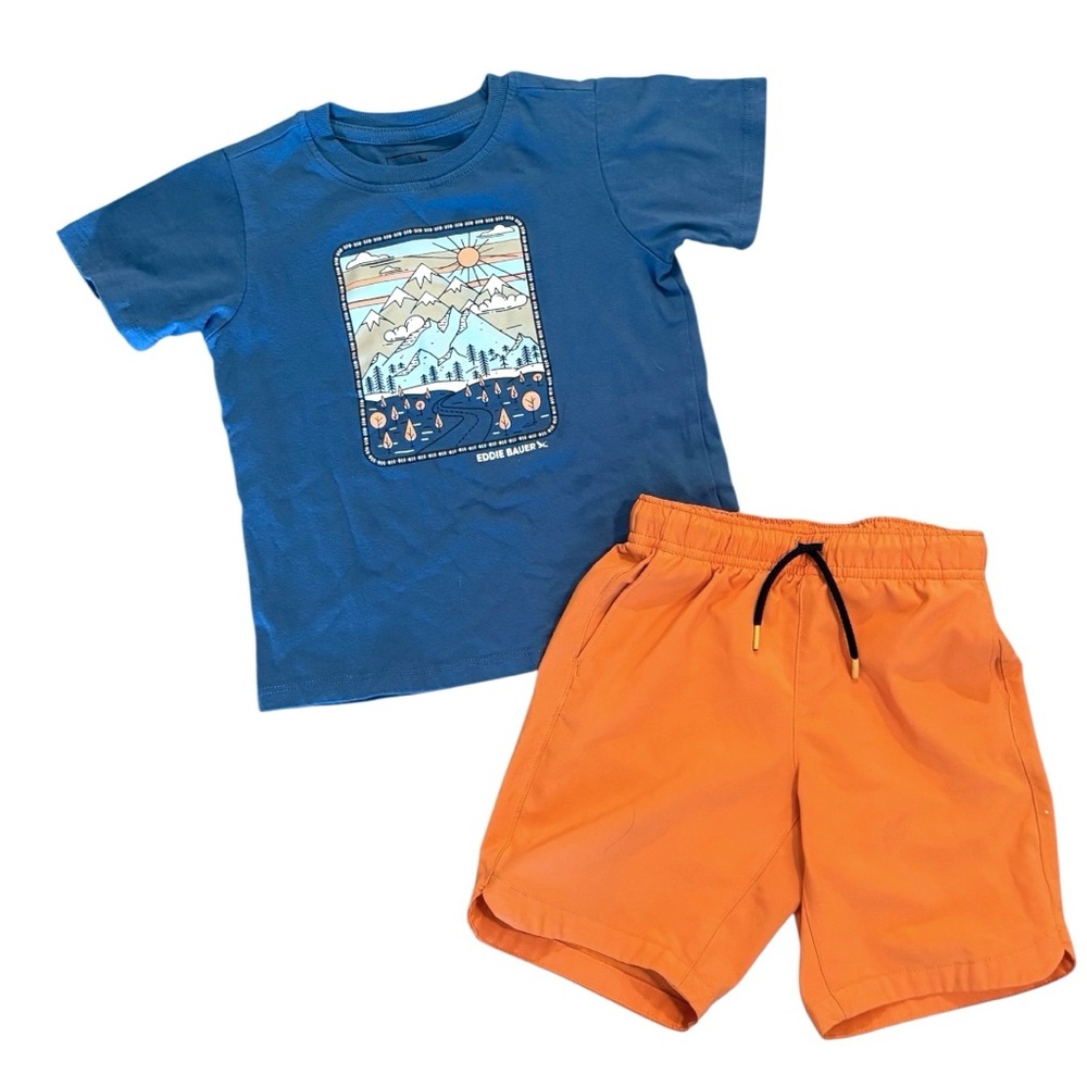 Lands' End Vibrant Orange Shorts